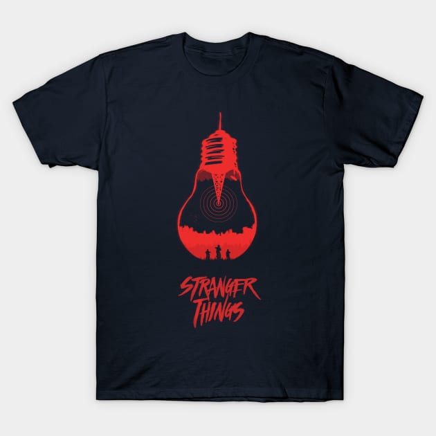 The Upside Down - Stranger Things T-Shirt by edwardjmoran